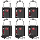 Fechaduras de bagagem aprovadas pela TSA Forge Ultra Secure 6PK Black