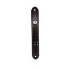 Fecho Concha Preto 158mm com Chave e Trava Automática Alumiconte FEC1036C