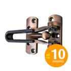 Fecho De Segurança Trifor Porta Em Aço Inox-Cobre Kit 10un