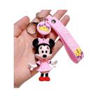 Feminino Bonito Disney Mickey Mouse Chaveiro Anime Minnie Figura Boneca Casal Saco Pingente Jóias