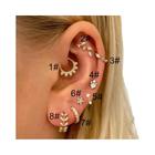 Feminino Delicado Piercing Orelha Lóbulo Daith Helix Rook Concha Tragus Brincos Planos Joias Da Moda