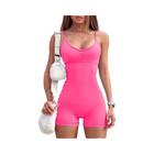 Feminino Sexy Fino Ajuste Sem Mangas Yoga Macacão Casual Desportivo Fitness Playsuit Uma Peça