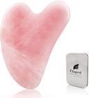 Ferramenta de Massagem Facial Gua Sha Rose Quartz - Flagest