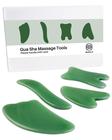 Ferramentas de massagem Gua Sha MoHern 4 unidades para rosto e corpo