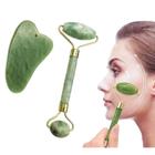 Ferramentas De Rolo E Gua Sha Da Natural Jade Scraper Massager Com Pedras Para O Rosto