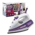 Ferro Á Vapor Black Decker Seletor de Tecido FX1000 Roxo