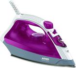 Ferro A Vapor Elétrico Steamgliss Base Cerâmica 110V Rosa - Arno