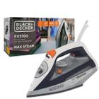 Ferro de Passar a Vapor Black+ Decker Max Steam FX3100-110V- Base Ceramic Gliss, Sistema Antigotejamento e Vapor Vertical