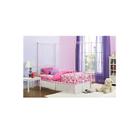 Ferro forjado infantil Bed Princess de 1 lugar com dossel rosa