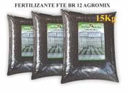 Fertili. 15kg Fte Br 12 Micronutriente- S - B - Mn - Zn - AGROADUBO