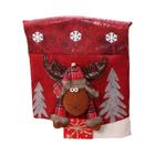 Festivo Natal Chair Covers, adorável Gnome, Moose Designs para sua sala de jantar