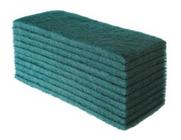 Fibra de Limpeza Pesada Verde 23 x 10 cm - Kit 10 Unidades Buchas Para Uso em Piso / Parede / Panelas Crostas Limpeza