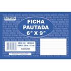 Ficha pautada 6x9 100 folhas São Domingos