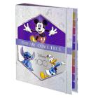 Fichário Organizador Universitário Caderno Disney Edição Especial 100 Anos Mickey Stitch Pato Donald 48 Folhas