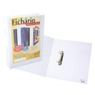 Fichário revestido com cristal A4 branco 75mm 2754BR com 2 argolas ACP