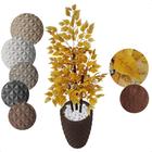Ficus Amarelo Planta Artificial com Vaso Decoração