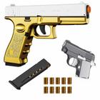 Fidget Toy Gun Hcusus 1911, pacote com 2, impresso em 3D com 10 cartuchos