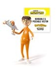 Figura Colecionável BendyFigs Minions - Victor e Vector Perkins