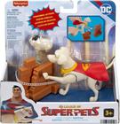 Figura Dc Super Pets Krypto O Super-Cão Soco De Heroi Mattel