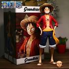 Figura de Ação Luffy Smiley - One Piece - 28cm - 3 Expressões Faciais