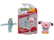 Figura de Ação Pokémon Machop e Snubbull - Figura de Batalha - Sunny - 2601