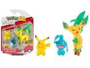 Pokemon - 2 Figuras de Ação de 5cm - Pikachu e Chikorita - Sunny - Bonecos  - Magazine Luiza