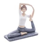 FIGURA DECORATIVA DE RESINA YOGA 14x5,5cm