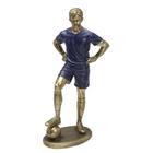 Figura Decorativa Estatueta Homem Jogador Futebol 25 X 14 X - Mabruk