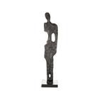 Figura Decorativa Metal Silhueta Bronze 9X42Cm