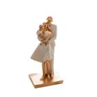 Figura Decorativa Royal Resina Família Branco 9x20cm - rojemac