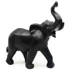 Figura Elefante Origami Preto 30cm Just Home Collection