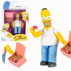 Figura Homer 12cm c/ Caixa de Donuts The Simpsons Sunny - Sunny Brinquedos