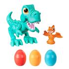 Figura Interativa com Som e Massa de Modelar - Rex o Comilão - Dino Crew - Play-Doh - Hasbro