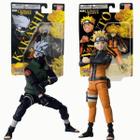 Figura Naruto Shippuden e Kakashi Bandai Articulado 12cm - Fun Divirta-se