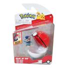 Figura Piplup e Poke Ball Clip 'n' Go Pokemon Sunny 2606