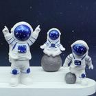 Figuras de Ação de Astronauta (3 Peças) - Estátua de Resina para Decoração de Quarto Infantil