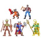 Figuras de ação Marvel Super Hero Mashers Thor e Guardiões