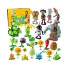 Figuras de Ação Plants vs. Zombies 2 - Conjunto de Brinquedos de Silicone Macio para Meninos