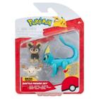 Figuras De Batalha Pokémon Litleo, Mankey e Vaporeon - Sunny