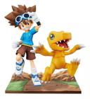 Figures Digimon Taichi "Tai" Kamiya e Agumon Com Base e Caixa - Banpresto