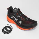 Fila Tênis Racer T2 Masculino Preto/Vermelho/Laranja