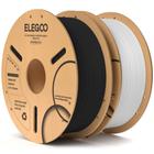 Filamento de impressora 3D ELEGOO PLA 1,75 mm preto e branco 2 kg