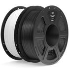 Filamento de impressora 3D ELEGOO PLA 1,75 mm preto e branco 2 kg