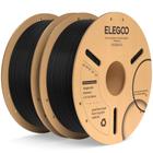 Filamento para impressora 3D ELEGOO PLA Plus 1,75 mm preto 2 kg