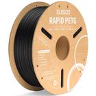 Filamento para impressora 3D ELEGOO Rapid PETG 1,75 mm preto 1 kg