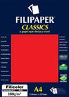 Filipaper Filicolor 180g/m² (50 folhas vermelho) A4 FP03414