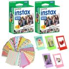 Filme instantâneo Fujifilm Instax Wide 40 folhas, pacote com 2 e molduras