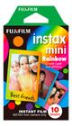 Filme Instax Mini Rainbow Fuji Cores 10 Photos Color