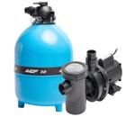 Filtro Acf 50 104Mil L + Bomba Com Pré-Filtro Piscina 1 Cv