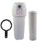 Filtro Agua 9 3/4 Ponto Uso Pou Carvão Ativado Carbon Block